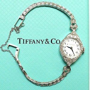 Vintage Tiffany & Co Platinum Diamond watch